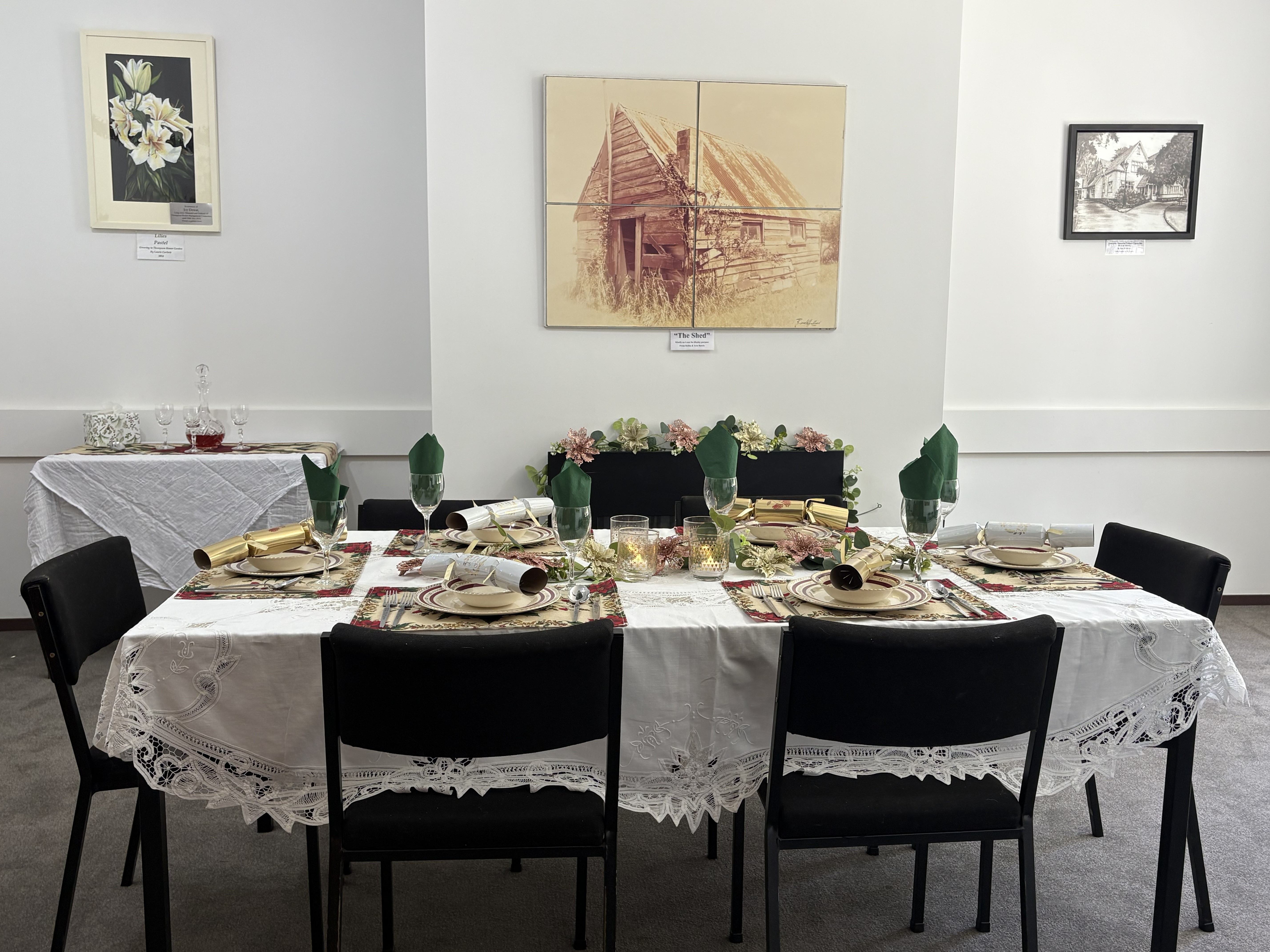 An art exhibition event at Thompson House